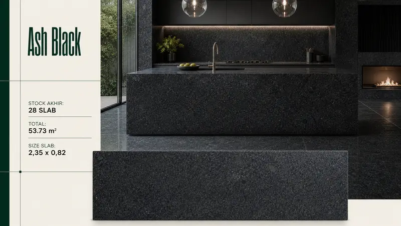 Desain material Ash Black