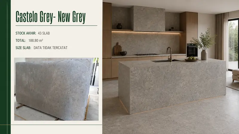 Desain material Castelo Grey- New Grey