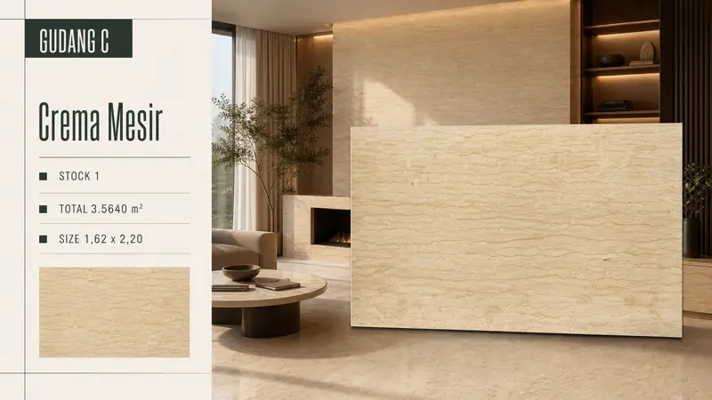 Desain material Crema Mesir