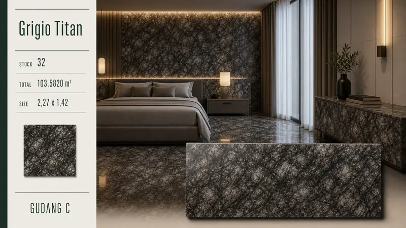 Desain material Grigio Titan