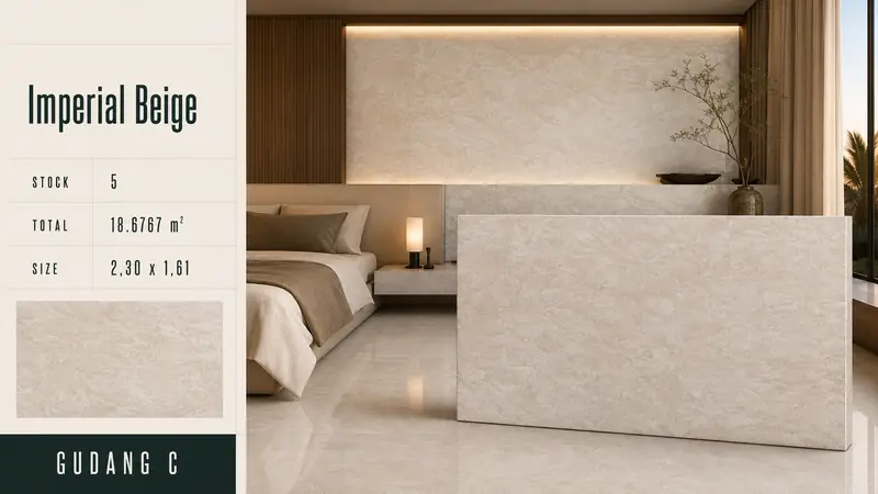 Desain material Imperial Beige