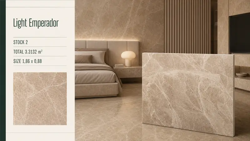 Desain material Light Emperador