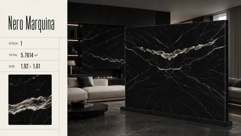 Desain material Nero Marquina