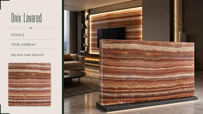 Desain material Onix Lavared