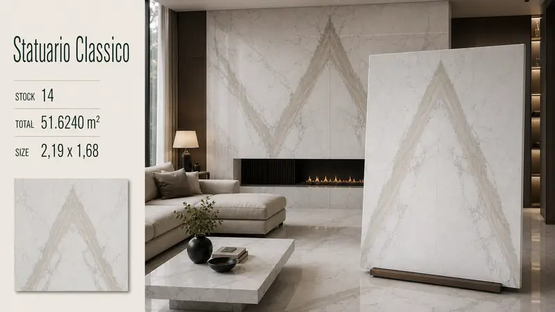 Desain material Statuario Classico