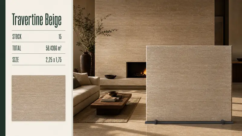 Desain material Travertine Beige