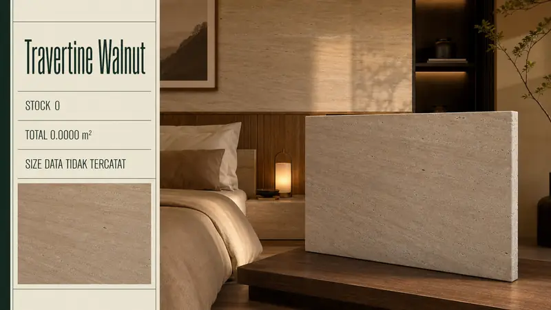 Desain material Travertine Walnut