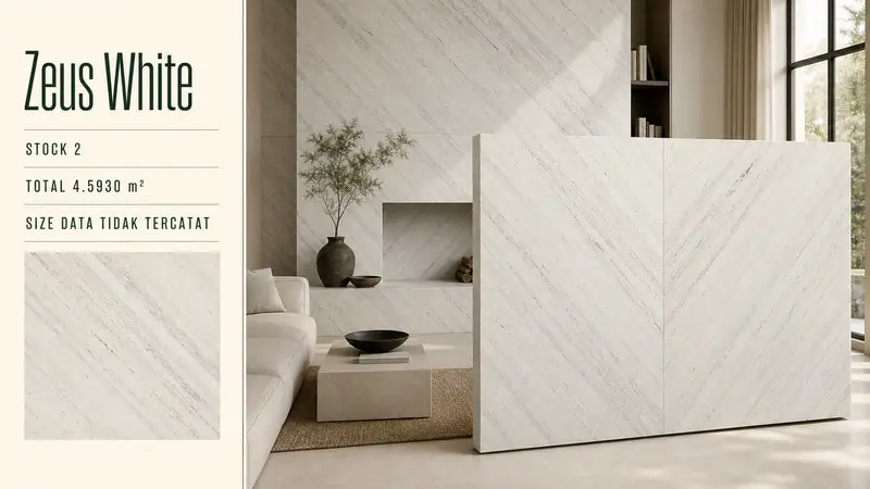 Desain material Zeus White