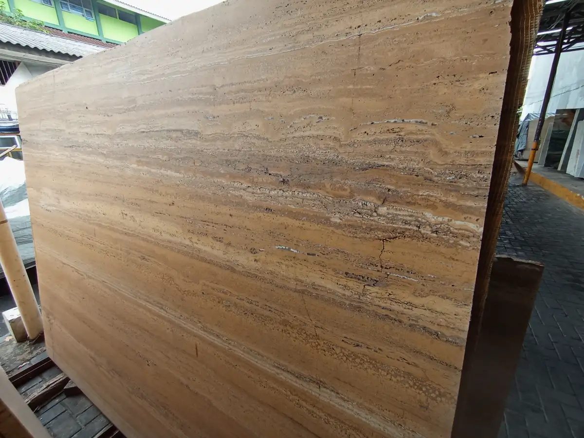 Foto material Travertine Yellow
