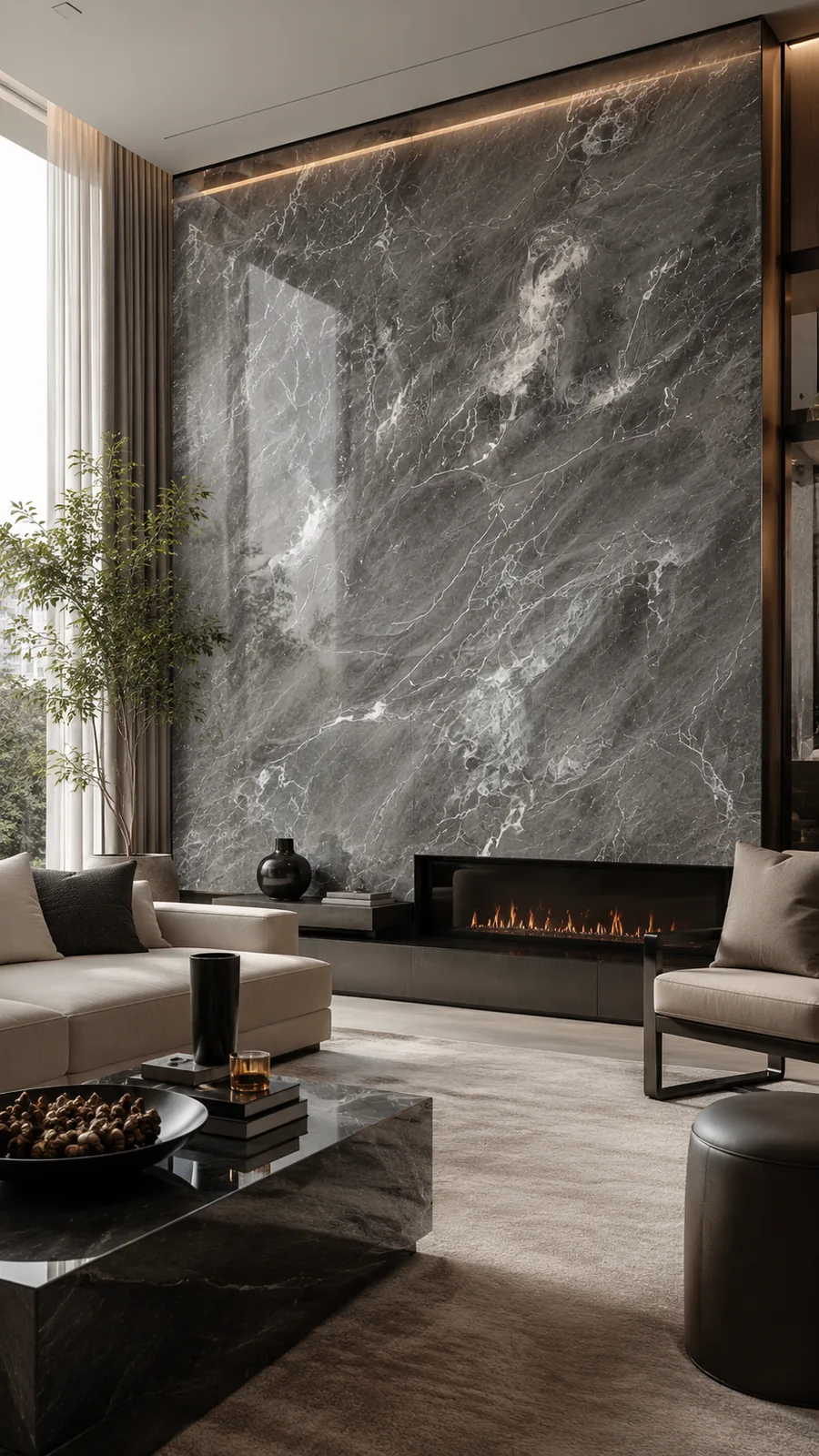 Ilustrasi Exotic stone untuk aksen interior